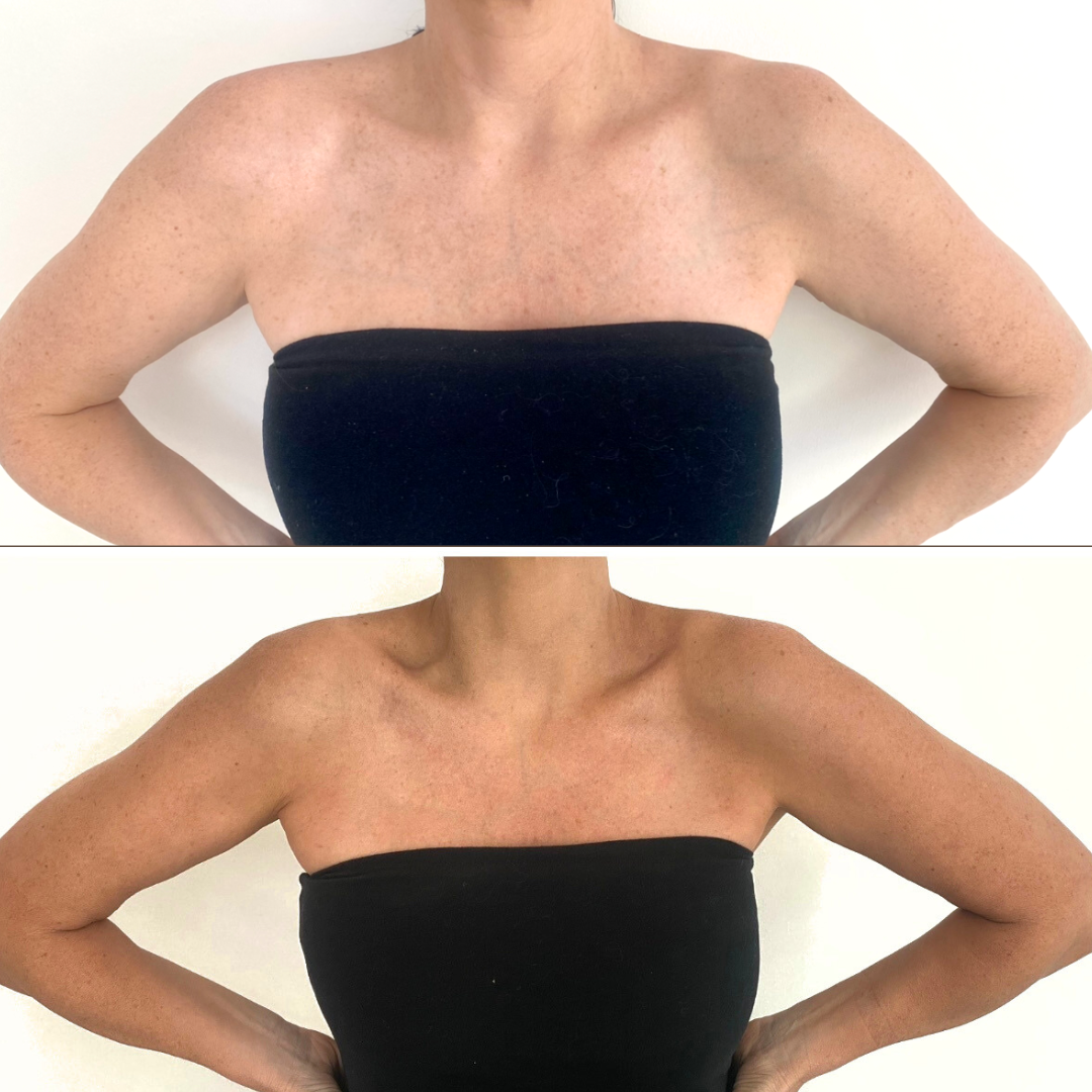 alternative to dolce glow, be bronze professional spray tan solution, before and after spray tan results